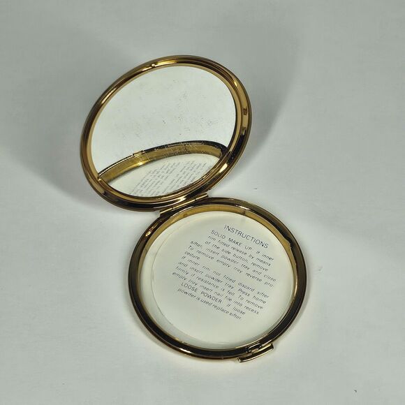 RMS Queen Elizabeth 2 Compact Purse Mirror Vintage w/Box QE2 Stratton - Picture 7 of 9